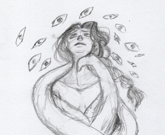 Sketch of an original character